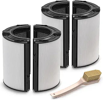 2 Pack 360┬░ Glass HEPA + Activated Carbon Filter Replacement for TP09 TP07 TP06 TP04 TP10 TP4A TP7A HP04 HP06 HP07 HP09 HP10 HP4A HP7A PH01 PH02 PH03 PH04 PH3A DP04 Air Purifier, #965432-01