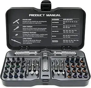 40-in-1 Precision Magnetic Ratchet Screwdriver Set with Case, Multi-Bit Screwdriver Kit with Torx & Hex Bits for Electronics Repair, Furniture Assembly & Home DIY (40PCS)
