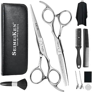 Hair Cutting Scissors Kit, 6" Haircut Scissors Set