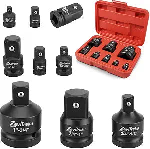 Socket Adapter Set, 8PCS Impact Socket Adapter & Reducer Set