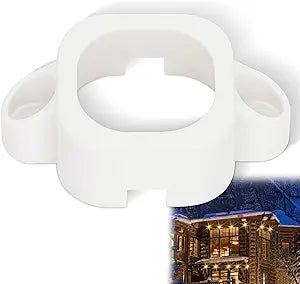 Mounting 120Pcs Brackets Compatible with Govee Pro H706 H706 H806 Outdoor Lights, Track Mount Kit for Govee Pro (White)