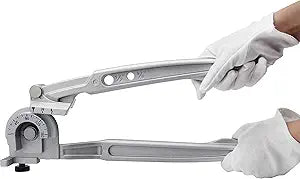 Bonvoisin 3/8" 1/2" OD Tubing Bender 2 in 1 Manual Bender 180 HVAC Soft Copper Aluminum Tubes Bending Tool for Air Conditioning Refrigeration Repair
