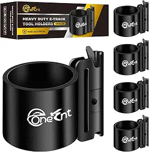 Onesnt 5 Pack E-Track Tool Holders|E Track Accessories for Enclosed Trailer to Heavy Duty Tool Holder |E Track/X Track Tool Hangers to Keep Rakes,Shovels, Broom|E Track Shovel Holder for Truck