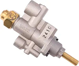 680I Dexen CSA Certified Manual Aluminum Dual-Fuel NG/LPG Gas Valve 3/8 Inlet 11/32 Thermocouple Port for Fireplaces, Stoves, and Heating Systems