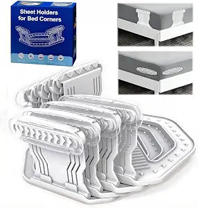Bed Sheet Holders Keep Sheets Firm&Tight,Easy NoLift Installation Fasteners