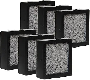PUREBURG Replacement Filter Compatible with VANSU Smokeless Ashtray AP078 & AP076,6-Pack HEPA Activated Carbon 2-in-1 For Air Clean Dust VOCs Odor