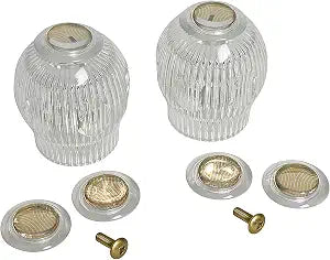 Danco 88671 Pair of Faucet Handles for Sterling Tub/Shower, Clear Acrylic