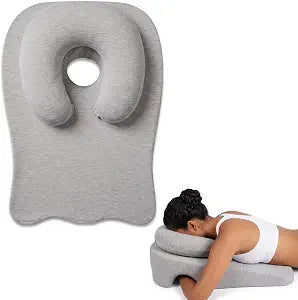 Face Down Pillow for Sleeping, BBL, Massage, Memory Foam, Face Cradle for Stomach Sleeping, Eye Surgery Vitrectomy Recovery Equipment, Prone Pillow for Home Massage, Removable and Washable Cover