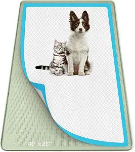 Pee Pad Holder for Dogs 40''x28'' Silicone Puppy Pee Pad Tray Mat | Extra Large Dog Potty Tray Leak-Proof, High Edge, No Spill Training Pads for Floor Protection, No Pee Pads, Green