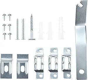 QWORK Frame Lock Security Hanging Kit with T-Head Screws - 25 Pack, Theft Protection for Art Displays in Galleries, Museums