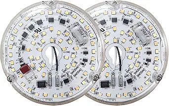 Humpptom Ceiling Fan Light Replacement, Retrofit Light Kit for Ceiling Flush Light 2 Pack
