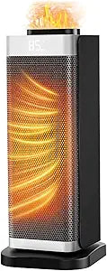 Space Heaters for Indoor Use, Staholz Portable Space Heater with Humidifier/Ambient Light, Family-Safe Electric Heaters with Thermostat,12H Timer,70┬░ Oscillation,Ultra-Quiet for Home Office(SL)
