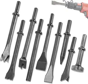 Air Hammer Bits Set, Pneumatic Air Hammer Chisel Bits, Metalworking Chisels