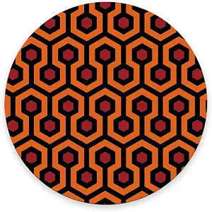 Round Mouse Pad, The Shining Carpet Pattern Customized Premium-Textured Mouse Mat,Washable Mousepads with Cloth, Non-Slip Rubber Base Small Mousepad, 7.97.90.12 inches