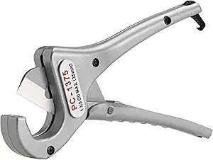 RIDGID 23493 PC-1375ML Single Stroke Plastic Pipe and Tubing Cutter for 1/8" to 1-3/8" PVC, CPVC, PP, PEX, and PE, Scissor-Style Plastic Pipe Cutter with Multi-Layer Adapter