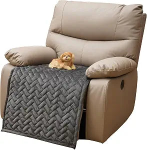 Eismodra Recliner Chair Covers,Recliner Covers that Stay in Place,Washable Recliner Slipcover for Large Recliner 3 Seater Sofa Couch Living Room Loveseat,Dark Gray 23 x 39 inches (Only 1 Piece)