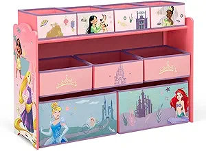 Disney Princess Deluxe 9 Bin Design and Store Toy Organizer by Delta Children, Greenguard Gold Certified