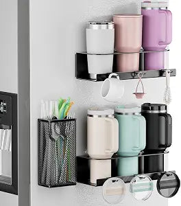 Magnetic Stanley Cup Holder for Fridge - 2 Pack 30oz 40oz Tumbler Holder