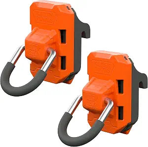 KLEIN TOOLS 54861MB MODbox Wall D-Rings, 2-Pack, Tie-Down Anchor Points, Oversized Tool Storage, Garage and Trailer Organization, Tool-Free Mounting, Modular Wall System Compatible