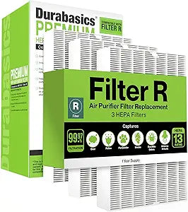 Durabasics 3 Pack of HEPA Filters Compatible with Honeywell Air Purifier Replacement Filters, Replacement for Honeywell Filter R, HEPA Filter R, HPA300, HPA 300 & HRF-R3
