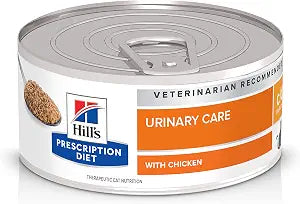 Hill's Prescription Diet c/d Multicare Urinary Care Wet Cat Food, Chicken, 5.5 oz. Cans, 24-Pack