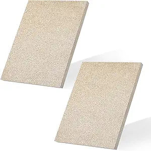 Sasylvia 2 Pcs Baffle Board 16'' x 14'' x 0.5" 2100f FireBrick Wood Stove Fireboard Insulation Fireplace Replacement Parts for Heating Hearth Oven Forges Kilns