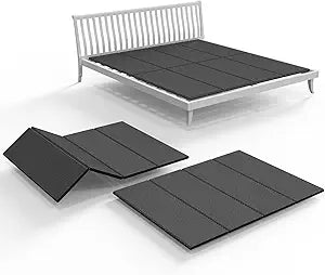 Light and Thin Bed, Large Double Bed 10MM, Folding Spring Box, King Size 80x76''