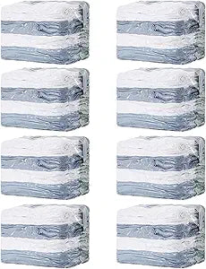 TAILI 8 Pack Vacuum Storage Bags Space Saver, Jumbo Cube 31x40x15 Inch, Extra Large Vacuum Sealed Bags for Comforters Blankets, Bedding, Clothes, Duvets, Closet Organization