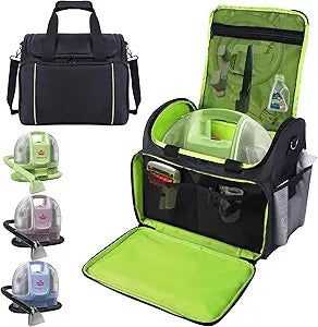 Carry Bag Compatible with BISSELL Little Green Mini Carpet and Upholstery Cleaner 4075/4075L/4075F,More Pockets Storage Bag for BISSELL Little Green Mini Cleaner,Portable Carry Case,Bag Only