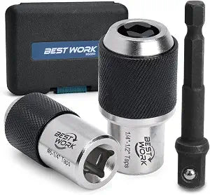 3pcs Adjustable Tap Socket Set, 3/8" Drive Tap Handle Tool