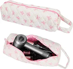 Quilted Hair Tools Travel Bag Compatible with Dyson Airwrap Shark FlexStyle