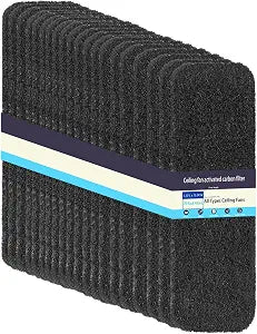 ZIMER Ceiling Fan Filters for Blades 20 Pack, Activated Carbon Fan Filter, Fan Blade Air Purifier Pads, Ceiling Fan Dust Catcher Pads