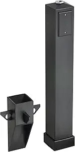 Arlington Industries GP37B-1 Gard-N-Post Outdoor Landscape Lighting Garden Post, 37-Inch, Black