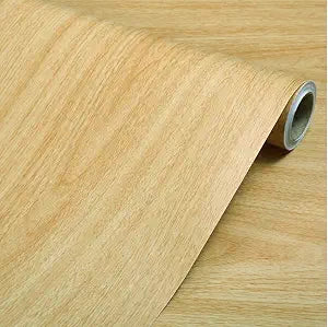 Wood Grain Contact Paper Self Adhesive Peel and Stick Film for Cabinets Shelves Drawers Faux Maple Wood Textured Shelf Paper Sticker Covering 16 x 117 Inches