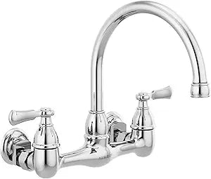 Peerless P2765LF Elmhurst Two-Handle Kitchen Faucet Wall-Mount, Chrome