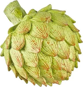 Elements 8 Inch Artichoke Resin Figurine - Decorative Kitchen Decor Sculpture, Whimsical Vegetable Statue for Shelf, Counter, or Home Decor Display, 7-3/4 in High
