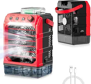 Portable Misting Fan Compatible for Milwaukee 18V Battery, 1.6L Tank