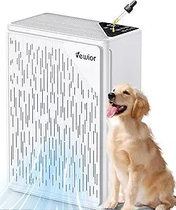 Air Purifiers for Home Large Room up to 2535ft┬▓, VEWIOR H13 True HEPA Air Cleaner for Bedroom with PM2.5 Display Auto Air Quality Sensor, Fragrance Diffuser for Wildfire Smoke Pet Hair Dust