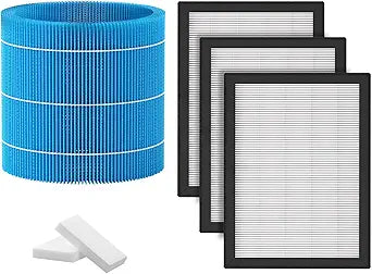 DH3i Replacement Filter Set Compatible with 2-in-1 Purify + Humidify Air Purifier, 3 Packs Particle Filter & 2 Packs Wick Filter