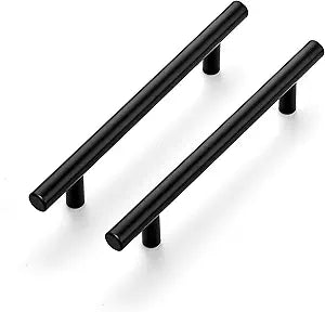Ravinte 45 Pack 7.38" Cabinet Pulls Matte Black Stainless Steel Kitchen Cupboard Handles Cabinet Handles 7.38" Length, 5" Hole Center