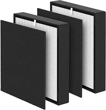 BF35 H13 Grade True HEPA Replacement Filter Compatible with BreatheSmart Classic BF35 Air Cleaner Purifier for longer usage,2 x HEPA Filters + 2 ├ Carbon Pre-Filters