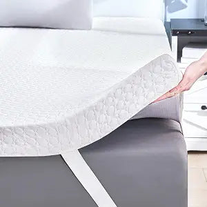 SINWEEK 2 Inch Gel Memory Foam Mattress Topper Twin Size, Ventilated High Density Pad for Body Pain, Bed Topper with Cooling Cover, CertiPUR-US & Oeko-Tex Certified
