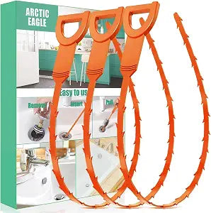 Drain Snake Hair Clog Remover - Shower Sink Unclogger Tool