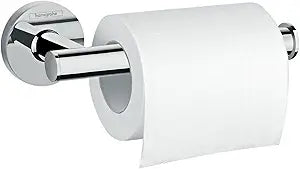 hansgrohe Logis Universal Toilet Paper Holder without Cover 2-inch Modern Accessories in Chrome, 41726000