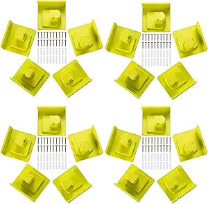 20 Pack Tool Holder Compatible with Ryobi 18V Power Tool Wall Mount Portable Holder Mount Hanger Organizer with Screws Easy Installation for Workshop Garage