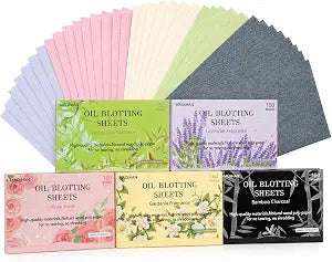 MAQIHAN Oil Blotting Sheets for Face, 750 Count, Five-Pack Assorted Set