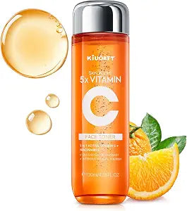 5X Vitamin C Toner - Vitamin C Face Toner with Niacinamide & Hyaluronic Acid Deep Hydration & Improves Skin Tone - Korean Skin Care for All Skins, 130ml