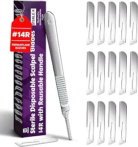 MyMed #14R Blades Dermaplaning Razors with Dermaplane Handle