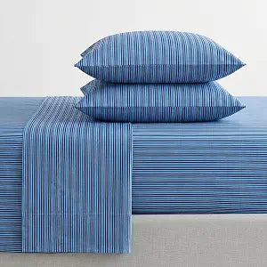 Nautica - Full Sheet Set with Fitted Sheet & Pillowcases, Deep Pocket