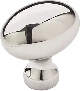 Amerock 10 Pack 1-3/8" Oval Vaile Polished Chrome Cabinet Knob